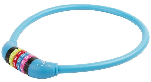 kabelslot cijfercombinatie 650 x 12 mm blauw