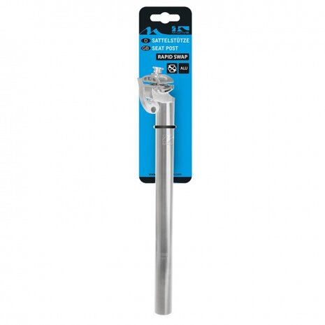 zadelpen vast Rapid Swap 27,2 x 350 mm aluminium zilver