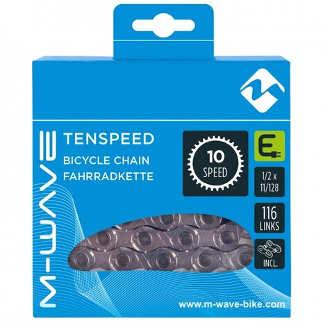 ketting e-bike 1/2 x 11/128 inch 116 schakels 10S zilver