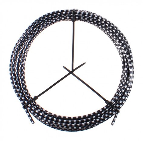 rembuitenkabel 10 m x 4,9 mm zwart/wit