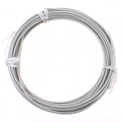 rembuitenkabel 10 m x 4,9 mm zilver