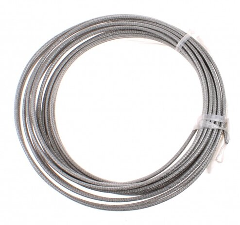 rembuitenkabel 10 m x 4,9 mm smoke zilver
