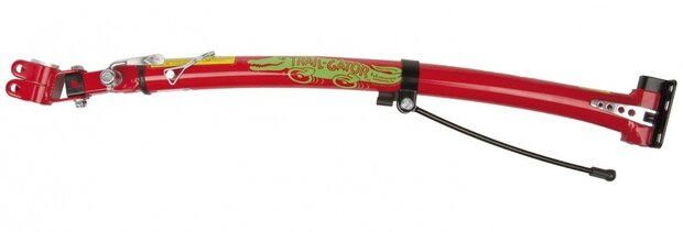 tandemstang 25,4 - 31,8 mm staal rood