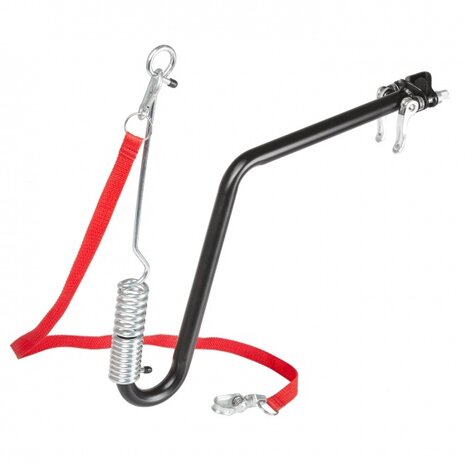 hondenlijn voor fiets met fietsbeugel 92 cm rood/zwart