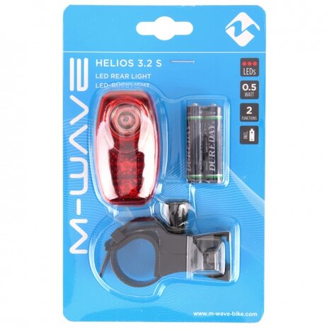 achterlicht Helios 3.2S rood/zwart