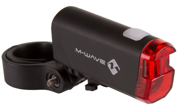 achterlicht Helios K 1.1 batterij led zwart/rood