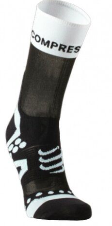 Ultralight fietssokken wit/zwart maat 39-41