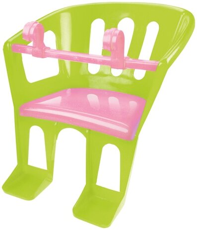 poppenzitje 23 x 23 x 27 cm groen/roze