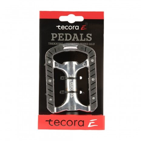 platformpedalen Luxe 9/16 inch stadsfiets zilver