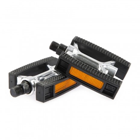 platformpedalen Sport 9/16 inch stadsfiets zilver