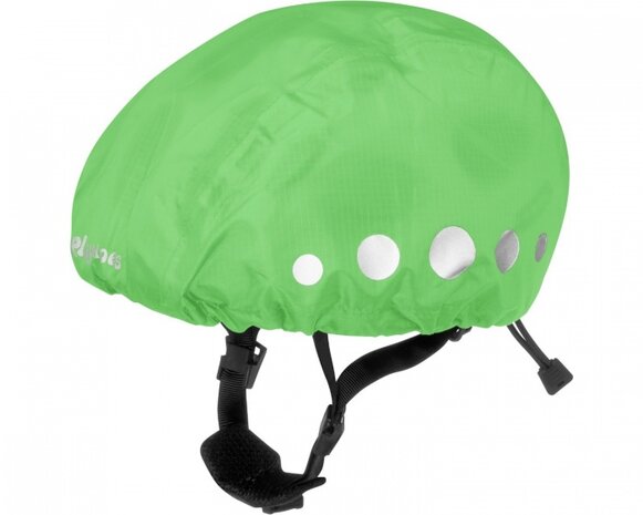 regenhoes fietshelm polyester groen maat S
