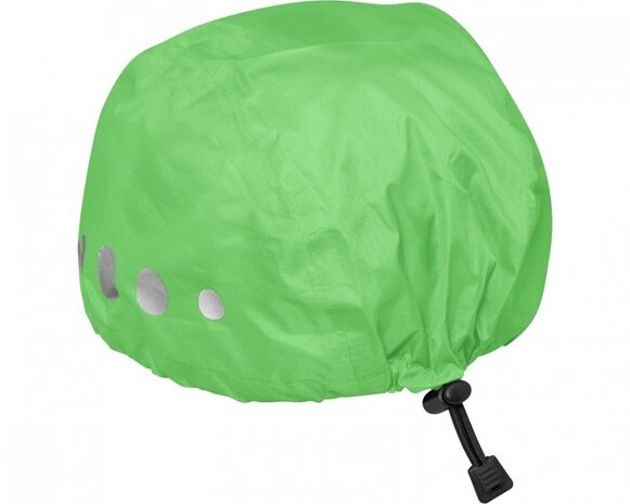 regenhoes fietshelm polyester groen maat S