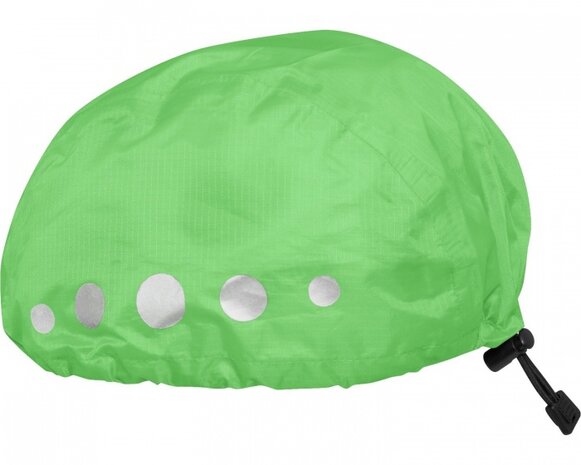 regenhoes fietshelm polyester groen maat S