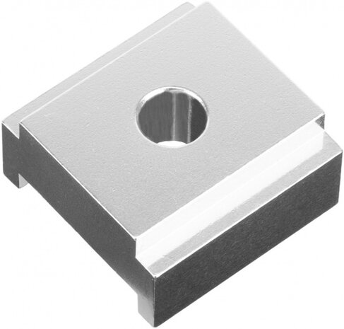 adapterplaat voor zijstandaard aluminium zilver