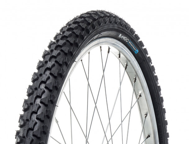 Buitenband Ortem M100 1mm 24 x 1.90 (50-507) antilek zwart