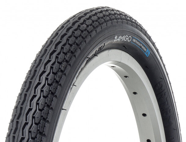 Buitenband Ortem M160 1mm 16 x 1.75 (47-305) antilek zwart