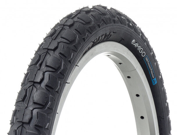 Buitenband Ortem M300 1mm 16 x 1.75 (47-305) antilek zwart
