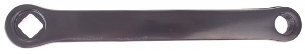 crank spieloos staal 170 mm links zwart