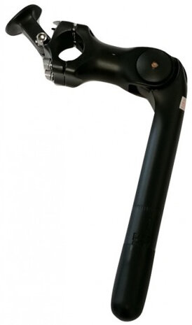 stuurpen verstelbaar 25,4 / 180 / 25,4 mm zwart met houder