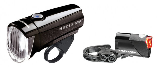 verlichtingsset LS 350 I-Go Sport 15 Lux zwart