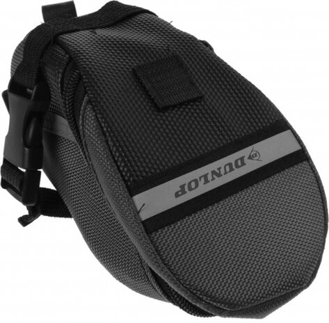 zadeltas 0,5 liter grijs/zwart