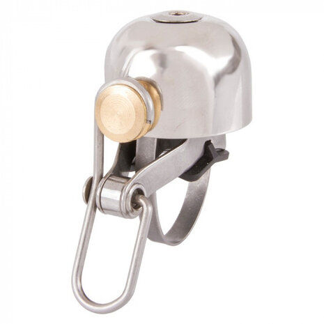 fietsbel Bella C-Yell 30 mm zilver/koper