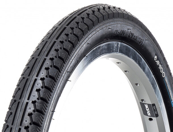 Buitenband Ortem M1400 1mm 20 x 1.75 (47-406) antilek zwart