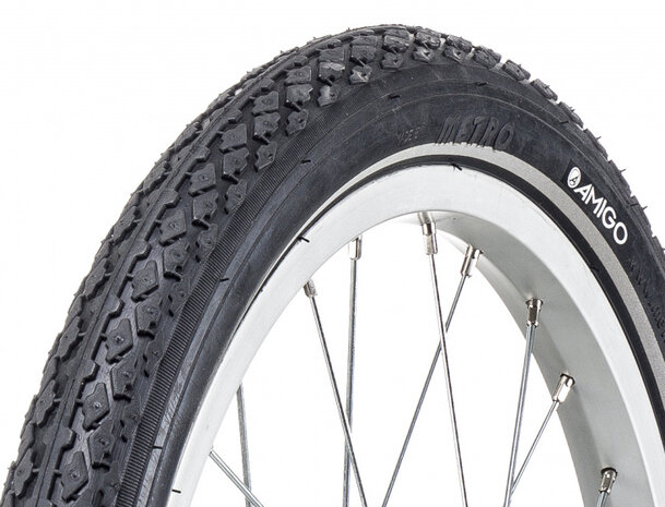 Buitenband Ortem Boost 18 x 1.75 (47-355) reflectie zwart