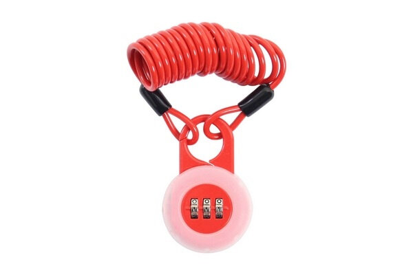 spiraalslot cijfercombinatie 1200 / 3 mm rood