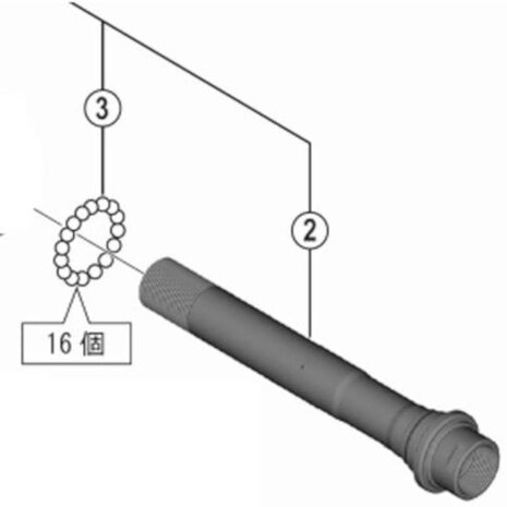achteras FH-M9010 XTR Center-Lock staal zilver