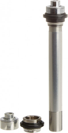 achteras FH-M985 XTR compleet staal zilver 3-delig