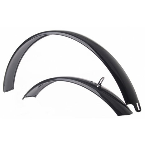 spatbordenset 12 inch staal 55 mm zwart