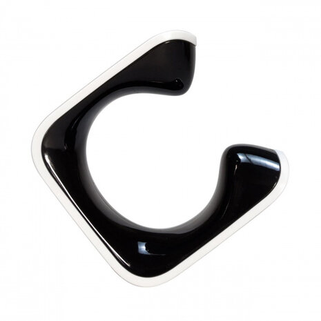 ophangbeugel Clip MTB 1.8&quot; tot 2.5&quot; zwart/wit