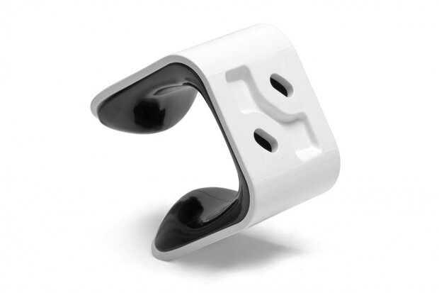 ophangbeugel Clip MTB 1.8&quot; tot 2.5&quot; zwart/wit