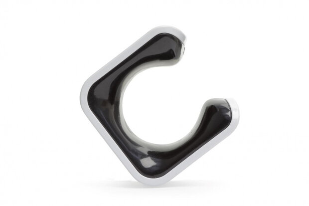 ophangbeugel Clip MTB 1.8&quot; tot 2.5&quot; zwart/wit