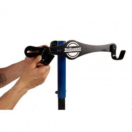 reparatiestandaard Flash 143-158 cm zwart/blauw