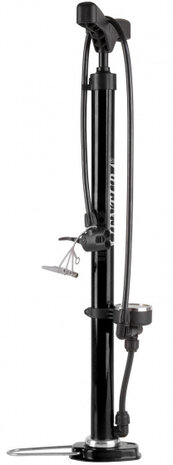 fietspomp Double Head manometer AV/DV/FV zwart