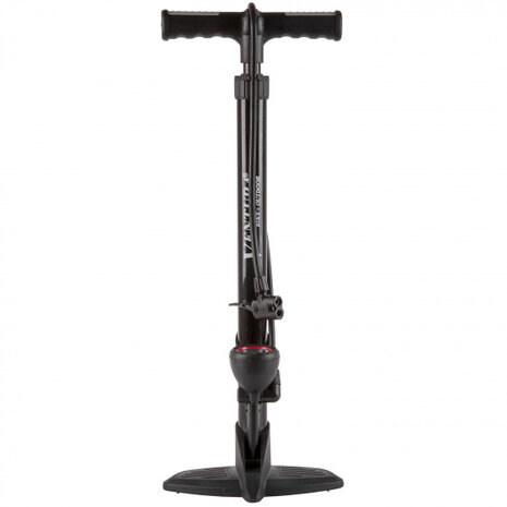 fietspomp Double Head AV/DV/FV manometer zwart