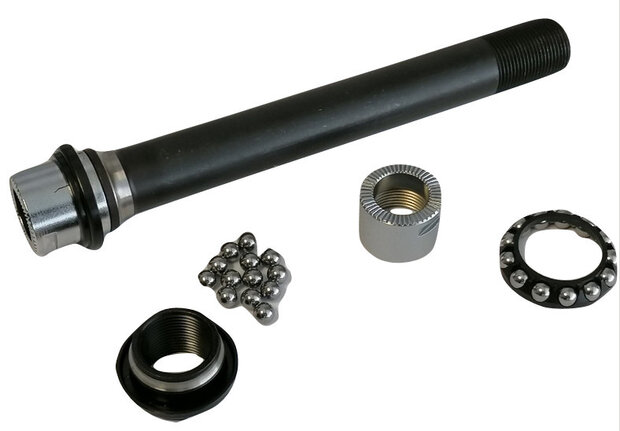 achteras Deore XT M8010 staal zwart 4-delig