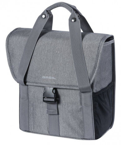 shopper Go enkele fietstas 16 liter grijs - 17765