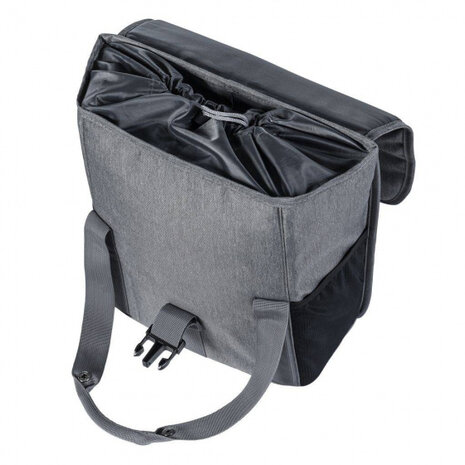 shopper Go enkele fietstas 16 liter grijs - 17765