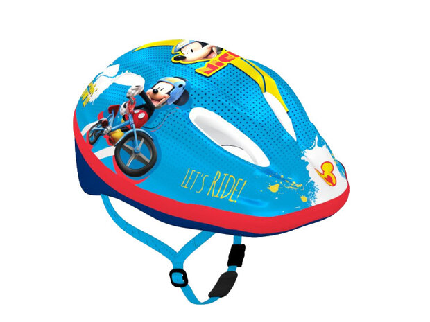 fietshelm Mickey Mouse junior blauw maat 52/56 cm