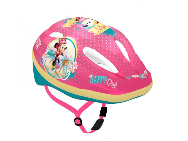 fietshelm Minnie Mouse meisjes roze maat 52/56 cm