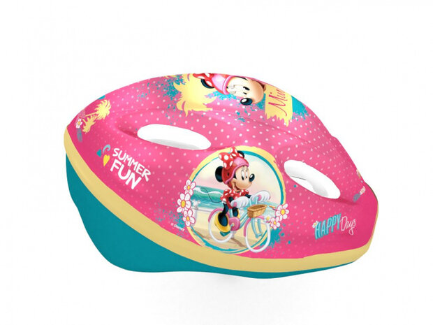 fietshelm Minnie Mouse meisjes roze maat 52/56 cm