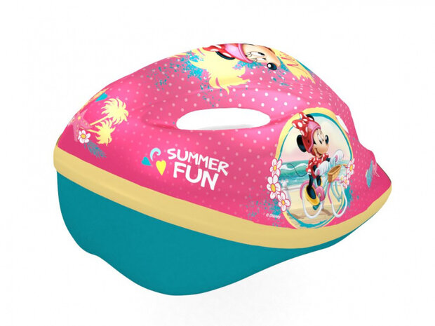 fietshelm Minnie Mouse meisjes roze maat 52/56 cm