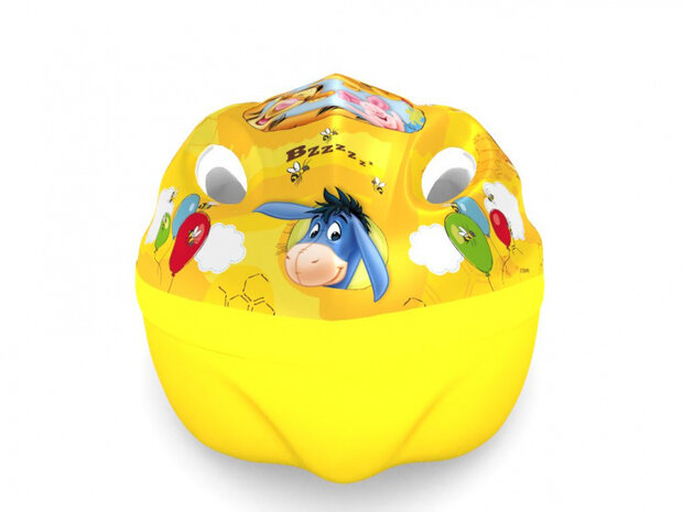 fietshelm Winnie de Poeh junior geel maat 52/56 cm