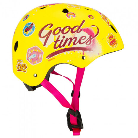 fietshelm Soy Luna junior geel maat 54/58 cm
