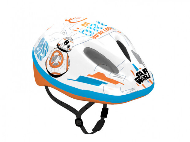 fietshelm BB8 junior wit maat 52/56 cm