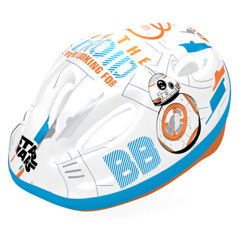 fietshelm BB8 junior wit maat 52/56 cm
