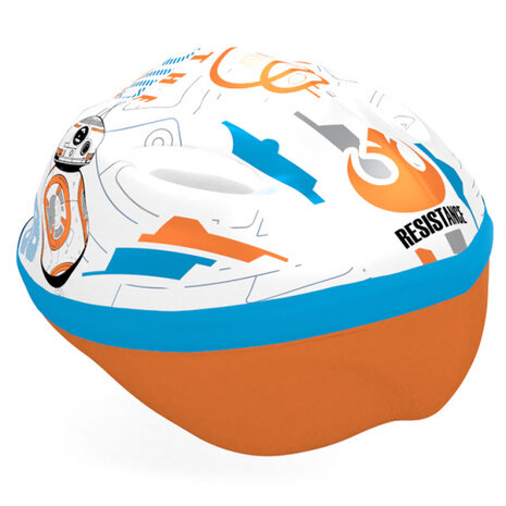 fietshelm BB8 junior wit maat 52/56 cm